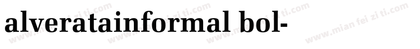 alveratainformal bol字体转换